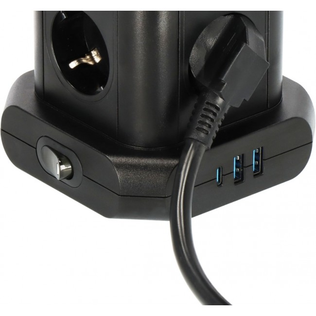 Brennenstuhl 1153560010 power extension 2 m 8 AC outlet(s) Indoor Black