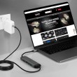Lindy DST-Micro 140, USB-C Laptop Micro Docking Station with 4K Support and 1.4m 60W Charging Cable Lindy DST-Micro 140, USB-C Laptop Micro Docking Station with 4K Support and 1.4m 60W Charging Cable