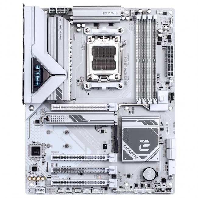 Gigabyte B850 EAGLE ICE Motherboard (B850, AM5, ATX, DDR5) Gigabyte B850 EAGLE ICE Motherboard (B850, AM5, ATX, DDR5)