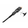Manhattan HDMI to Micro HDMI Plenum-Rated Cable, 4K@60Hz (Premium High Speed), 50m, Active, Detachable HDMI Male (Type A), Male to Male, Black, Gold Plated Contacts, Lifetime Warranty
