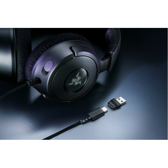 Razer Kraken V4 X Headset Wired Head-band Gaming USB Type-C / USB Type-A Black