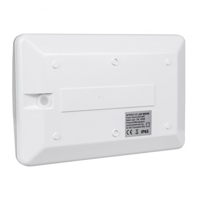 Maclean LED lamp, house number, with twilight sensor, white, 12W, IP65, neutral (4000K), 950lm, MCE292 W