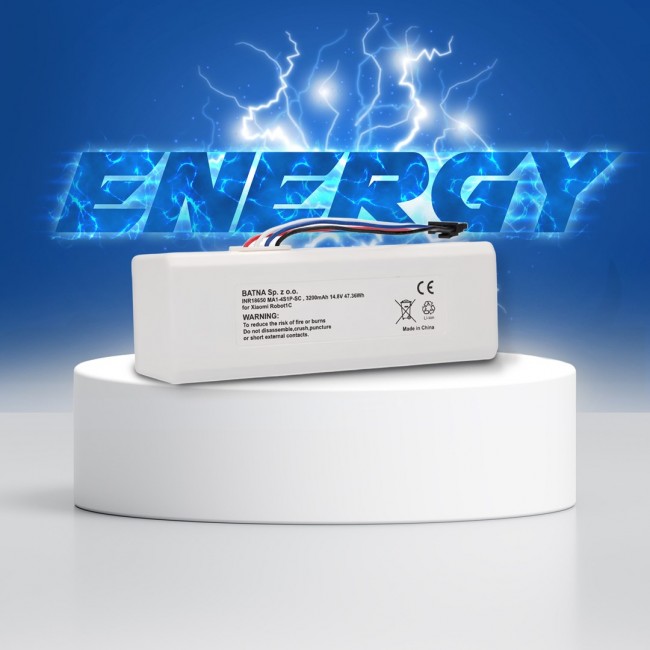 Battery for Xiaomi Robot 1C P1904-4S1P-MM, 3200mAh, 47.36Wh, STYTJ01ZHM Mijia 1C P1904-4S1P-MM (Dreame MC1808)