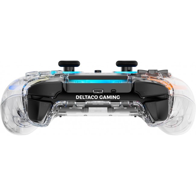 Deltaco Gaming GAM-169-T Gaming Controller Transparent Bluetooth/USB Gamepad Android, Nintendo Switch, PC, PlayStation 4, iOS Deltaco Gaming GAM-169-T Gaming Controller Transparent Bluetooth/USB Gamepad Android, Nintendo Switch, PC, PlayStation 4, iOS
