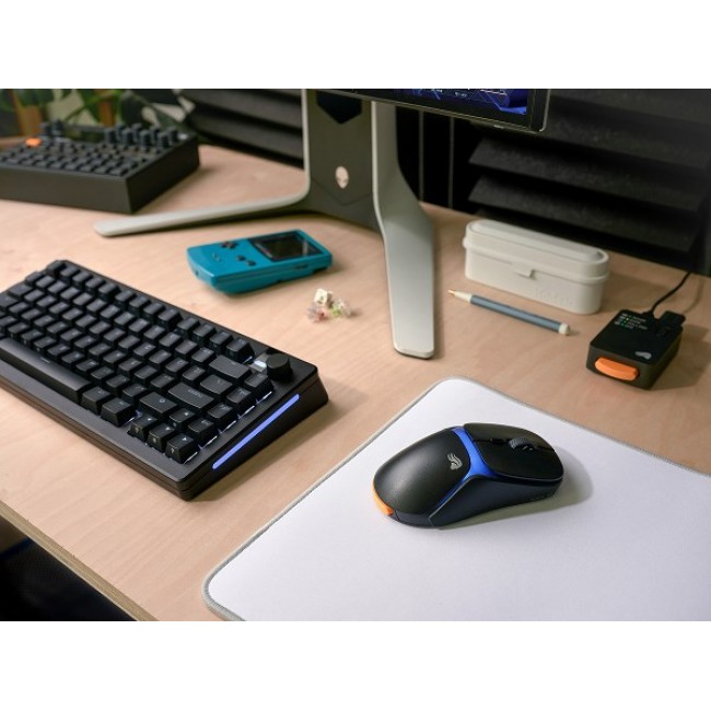 Glorious Gaming Model O3 Wireless Gaming Mouse - InfinitePlay Swappable Battery System, 8k Polling, 130M Click Optical Switches, Ultralight 66g, 30K DPI Optical Sensor, RGB - Black