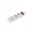 LANBERG POWER STRIP 3M WHITE, 3X 230V PL, WITH SWITCH LANBERG POWER STRIP 3M WHITE, 3X 230V PL, WITH SWITCH
