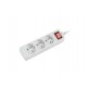 LANBERG POWER STRIP 3M WHITE, 3X 230V PL, WITH SWITCH LANBERG POWER STRIP 3M WHITE, 3X 230V PL, WITH SWITCH