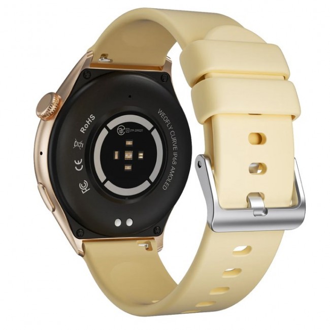 Weofly Curve Smartwatch - Multifunction Watch Bluetooth 5.3 Gold Weofly Curve Smartwatch - Multifunction Watch Bluetooth 5.3 Gold