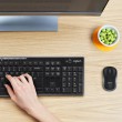 Logitech 920-004508 keyboard Mouse included Home RF Wireless QWERTY US International Black Logitech 920-004508 keyboard Mouse included Home RF Wireless QWERTY US International Black