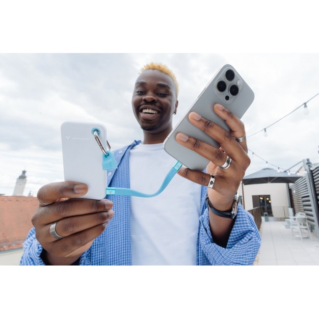 Verbatim Pocket SSD USB 3.2 Gen 2 1TB White/Light Blue incl. two rubber sleeves