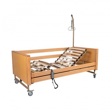 rehabilitation and care bed, CAREBED PREMIUM wooden bed surface