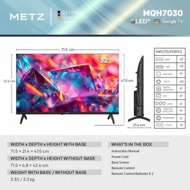 Metz MQH7030Z 81,3 cm (32