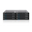 Icy Dock MB326SP-B disk array 0 TB Rack (1U) Black