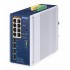 PLANET IP30 Industrial L2/L4 8-Port Managed L2/L4 Gigabit Ethernet (10/100/1000) Aluminium, Blue