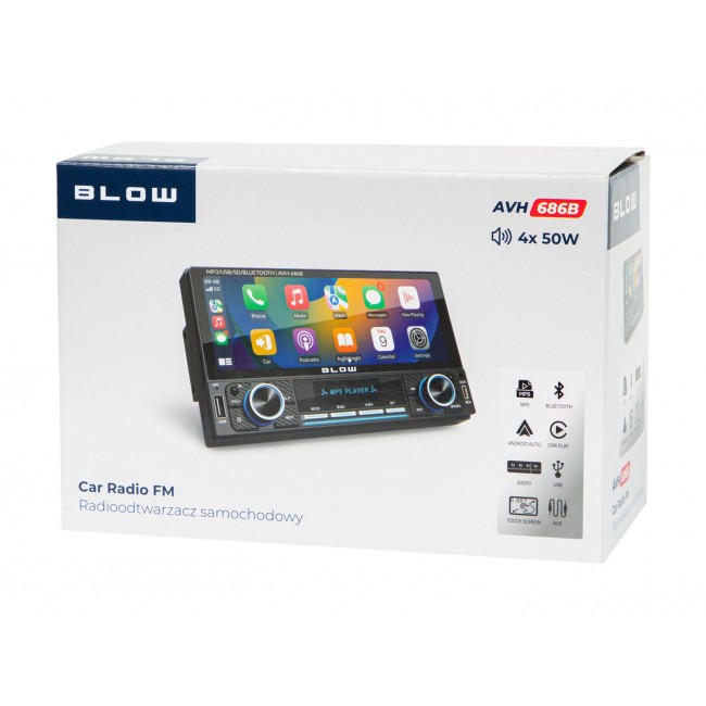 Radio BLOW AVH-686B RDS MP3/USB/micro SD/BLUETOOTH