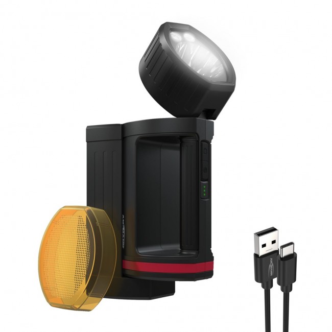 Ansmann HS20R Pro Black, Red Hand flashlight LED