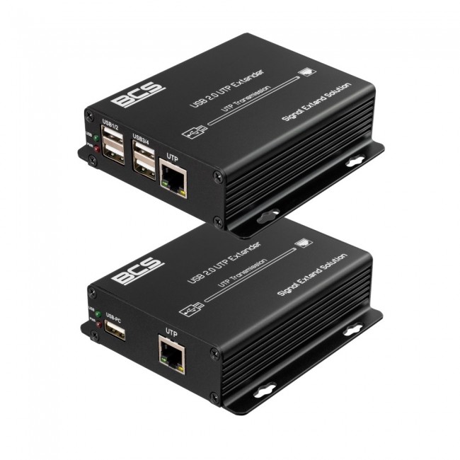 BCS BCS-UTP-4USB-SET(2) AV extender AV transmitter & receiver Black