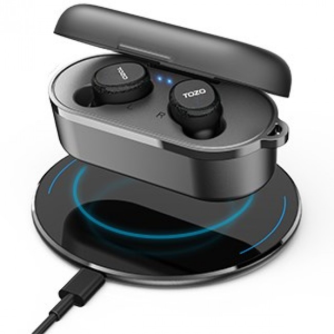 TOZO T10S True Wireless Stereo (TWS) In-Ear USB Type-C Bluetooth Headset Black