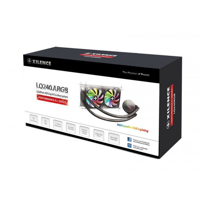 Xilence LiQuRizer LQ240RGB Processor All-in-one liquid cooler 1 pc(s) Xilence LiQuRizer LQ240RGB Processor All-in-one liquid cooler 1 pc(s)