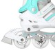 NILS EXTREME NH18191 2IN1 INLINE SKATES WHITE & BLUE SIZE. S (29-33) WITH INTERCHANGEABLE HOCKEY SKATES