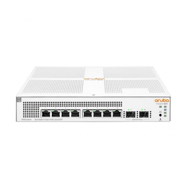 Aruba Instant On 1930 Managed L2+ Gigabit Ethernet (10/100/1000) Power over Ethernet (PoE) 1U White Aruba Instant On 1930 Managed L2+ Gigabit Ethernet (10/100/1000) Power over Ethernet (PoE) 1U White
