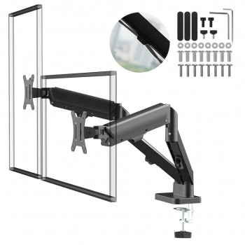 Maclean 2 monitor mount, gas spring, 17