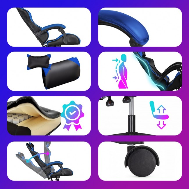 Extralink Gaming | Gaming chair | office chair, swivel, juodas and mlynas, G-523