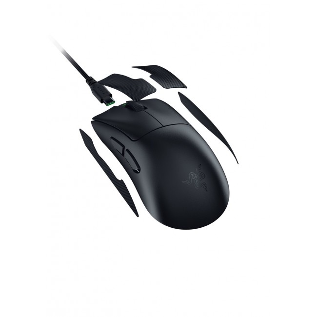 Razer DeathAdder V4 Pro mouse Gaming Right-hand RF Wireless + USB Type-A Optical 45000 DPI