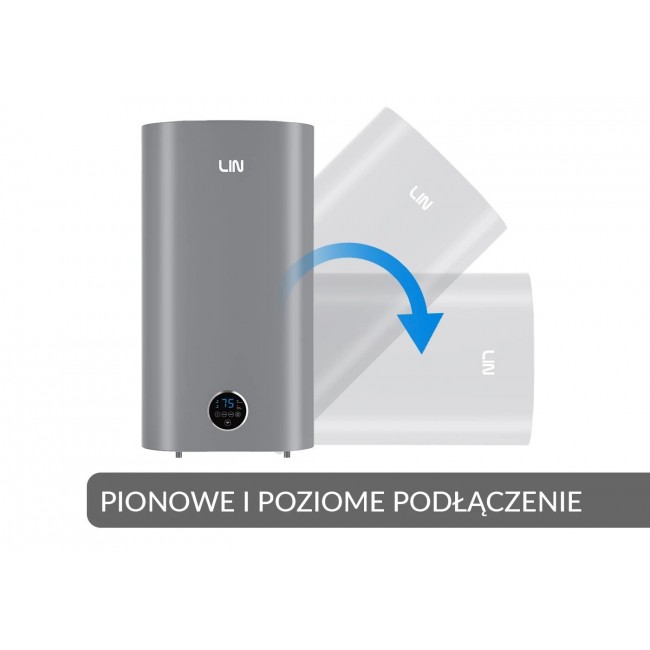 LIN LIFVD1SMGY 100L UNIVERSAL electric water heater, grey, WiFi
