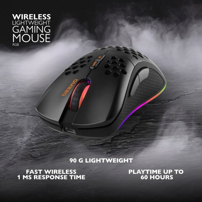 Deltaco Gaming GAM-120 mouse Right-hand RF Wireless + Bluetooth + USB Type-A Optical 4800 DPI