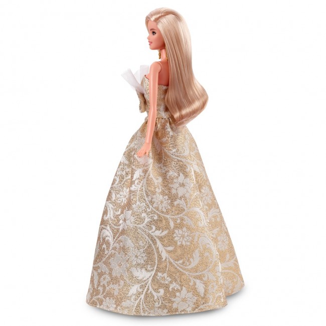 Barbie Signature 2025 Holiday Fashion Doll, Seasonal Collector, Blonde with Silver & Gold Gown