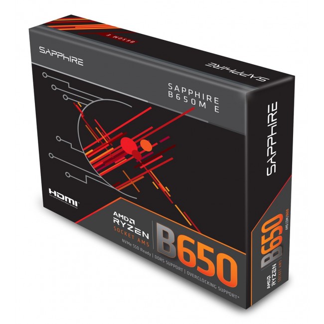 Sapphire B650M-E AMD B650 Socket AM5 micro ATX Sapphire B650M-E AMD B650 Socket AM5 micro ATX