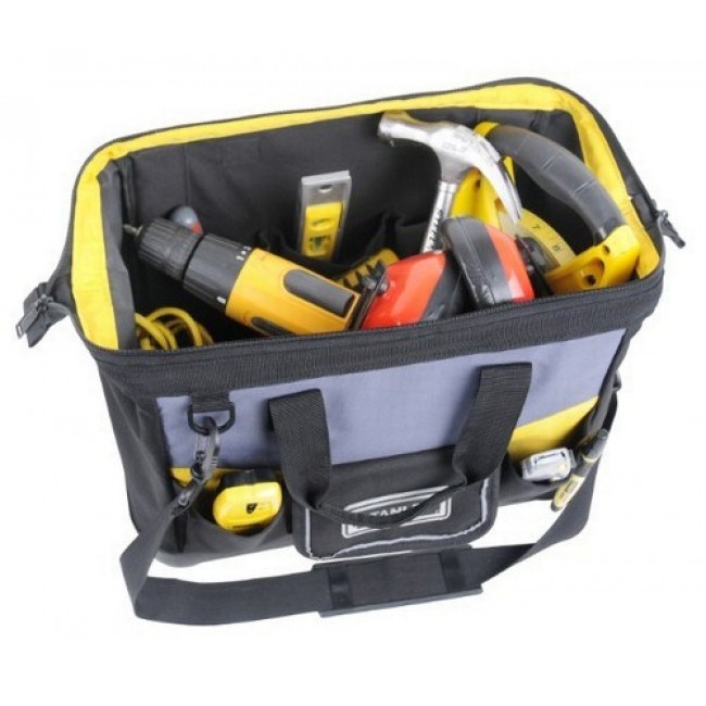 Toolbox Stanley 1-96-183 Nylon, Plastic Black/Grey