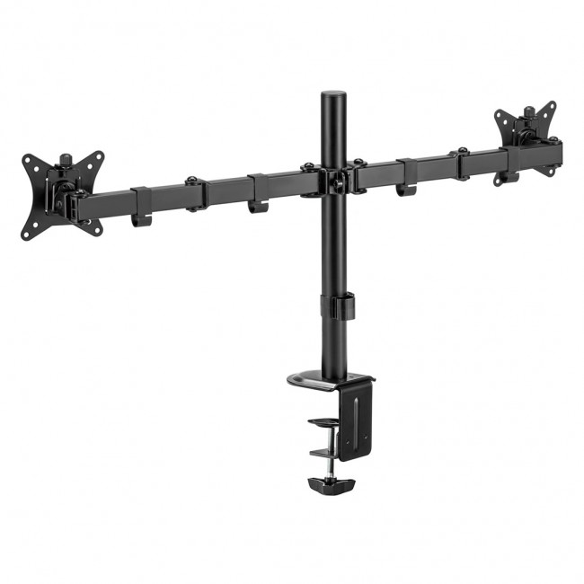 Maclean desk mount for 2 monitors, VESA 75x75 and 100x100, 17-32