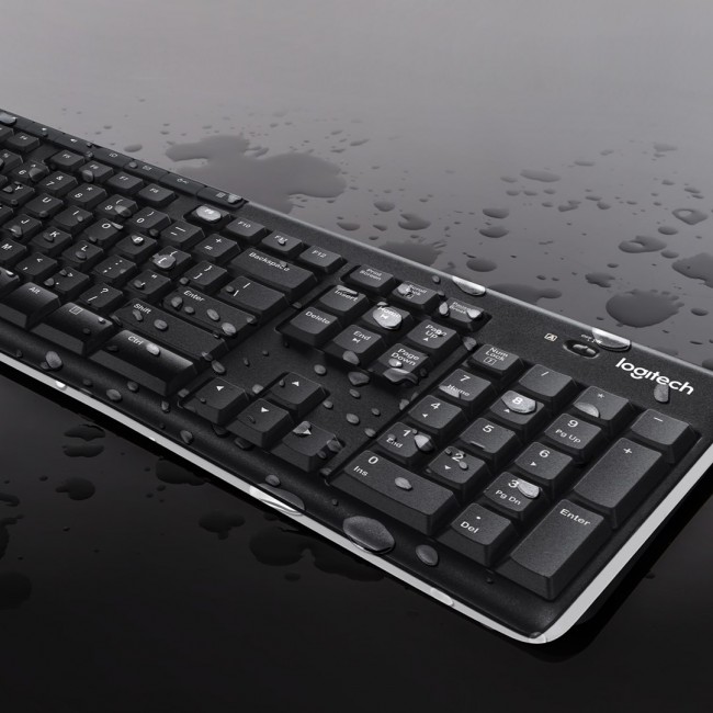 Logitech 920-004508 keyboard Mouse included Home RF Wireless QWERTY US International Black, Silver Logitech 920-004508 keyboard Mouse included Home RF Wireless QWERTY US International Black, Silver