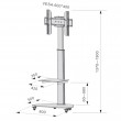 Techly Floor Stand with Shelf Trolley TV LCD/LED/Plasma 37-70