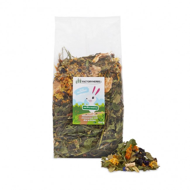 FACTORYHERBS Nie byle badyle - rabbit food - 500g FACTORYHERBS Nie byle badyle - rabbit food - 500g