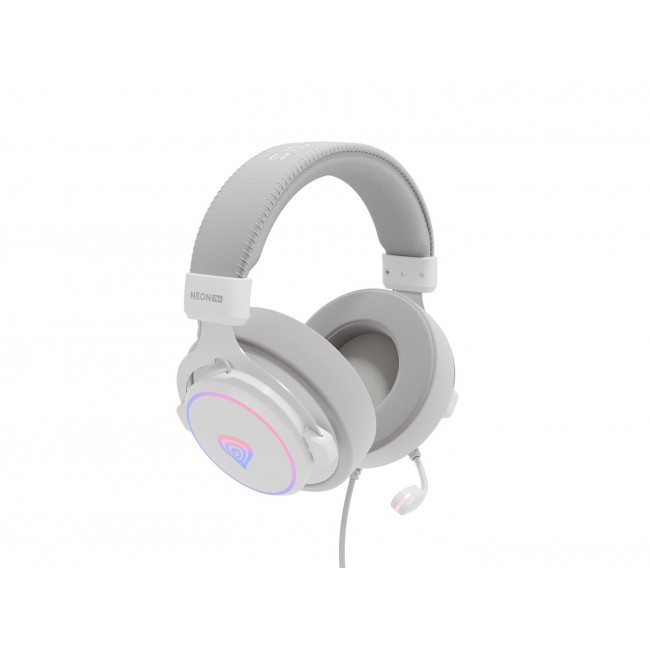 GENESIS Neon 764 Headset Wired Head-band Gaming USB Type-A White