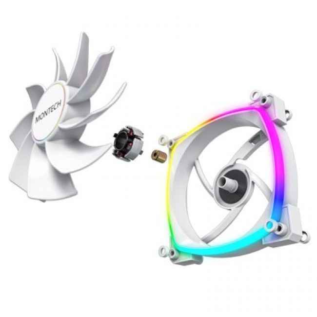 Montech RX140 PWM Computer case Fan 14 cm White 1 pc(s) Montech RX140 PWM Computer case Fan 14 cm White 1 pc(s)