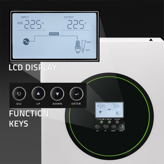 Hybrid solar inverter Off-Grid 6200W | 120A