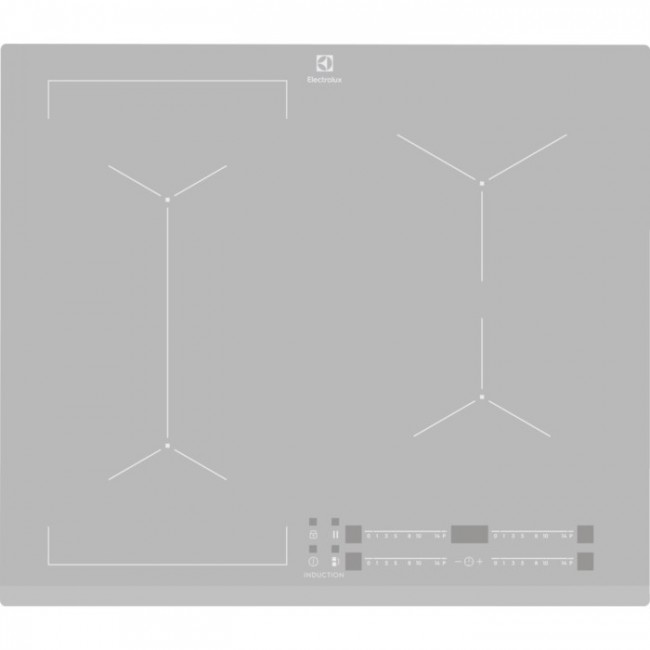 Electrolux EIV63440BS Silver Built-in Zone induction hob 4 zone(s)