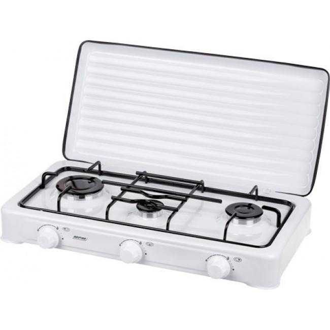 MPM KN-03/1K White Countertop 60 cm Gas 3 zone(s)