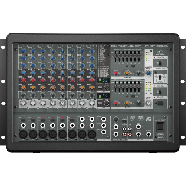 Behringer PMP1680S audio mixer 10 channels 10 - 200000 Hz Black Behringer PMP1680S audio mixer 10 channels 10 - 200000 Hz Black