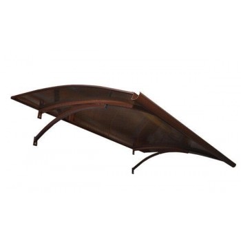 DOOR CANOPY POLYCARB 6MM 160X100X25CM