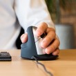 R-Go Tools Ergonomic mouse R-Go HE Break with break software, large (hand size 185 mm), left-handed, Wired, black