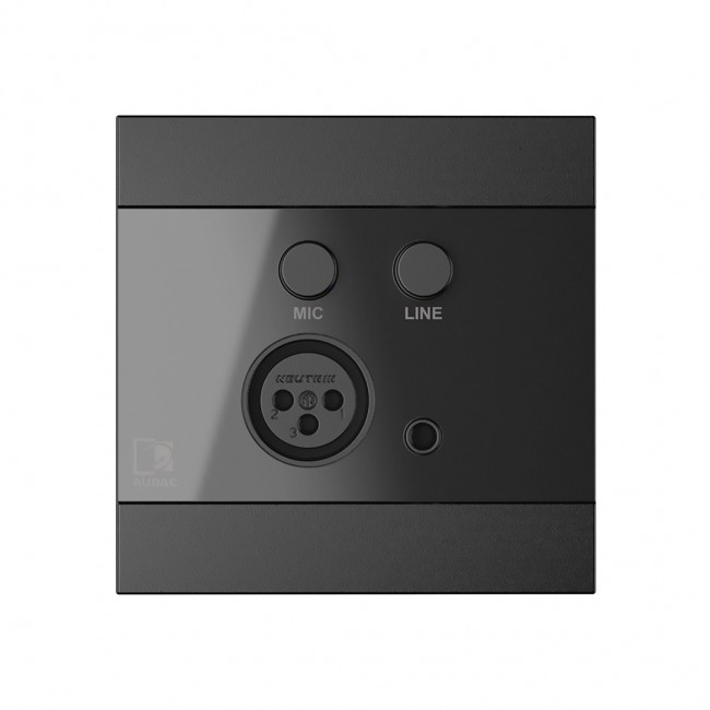 AUDAC WP205/B wall plate/switch cover Black AUDAC WP205/B wall plate/switch cover Black