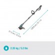 Gardena 14703-55 brush cutter/string trimmer 18 W Battery Grey