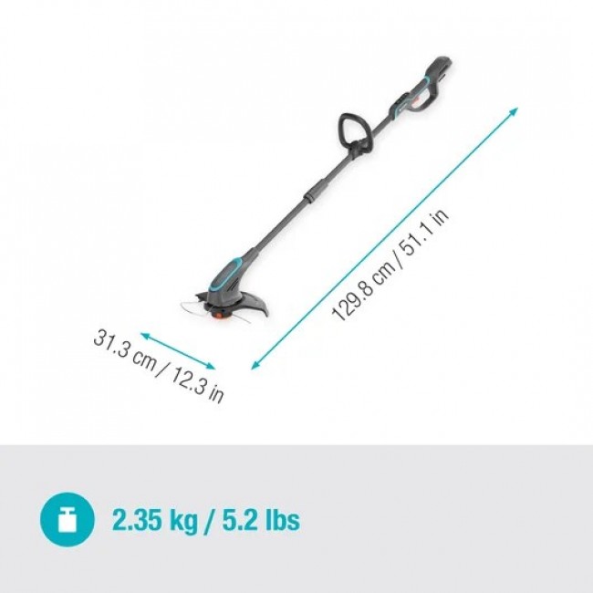 Gardena 14703-55 brush cutter/string trimmer 18 W Battery Grey