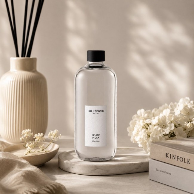 Refill for reed diffuser 500 ml WHITE MUSK MILLEFIORI