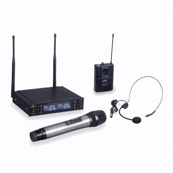 Soundsation WF-U2302HP - podw jny system UHF 630-660 MHz z mikrofonem do ręki i mikrofonem nag ownym